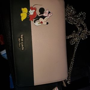 Kate Spade X Minnie Mouse Crossbody/Clutch and CC